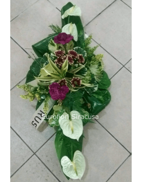 Composizione funebre su spugna